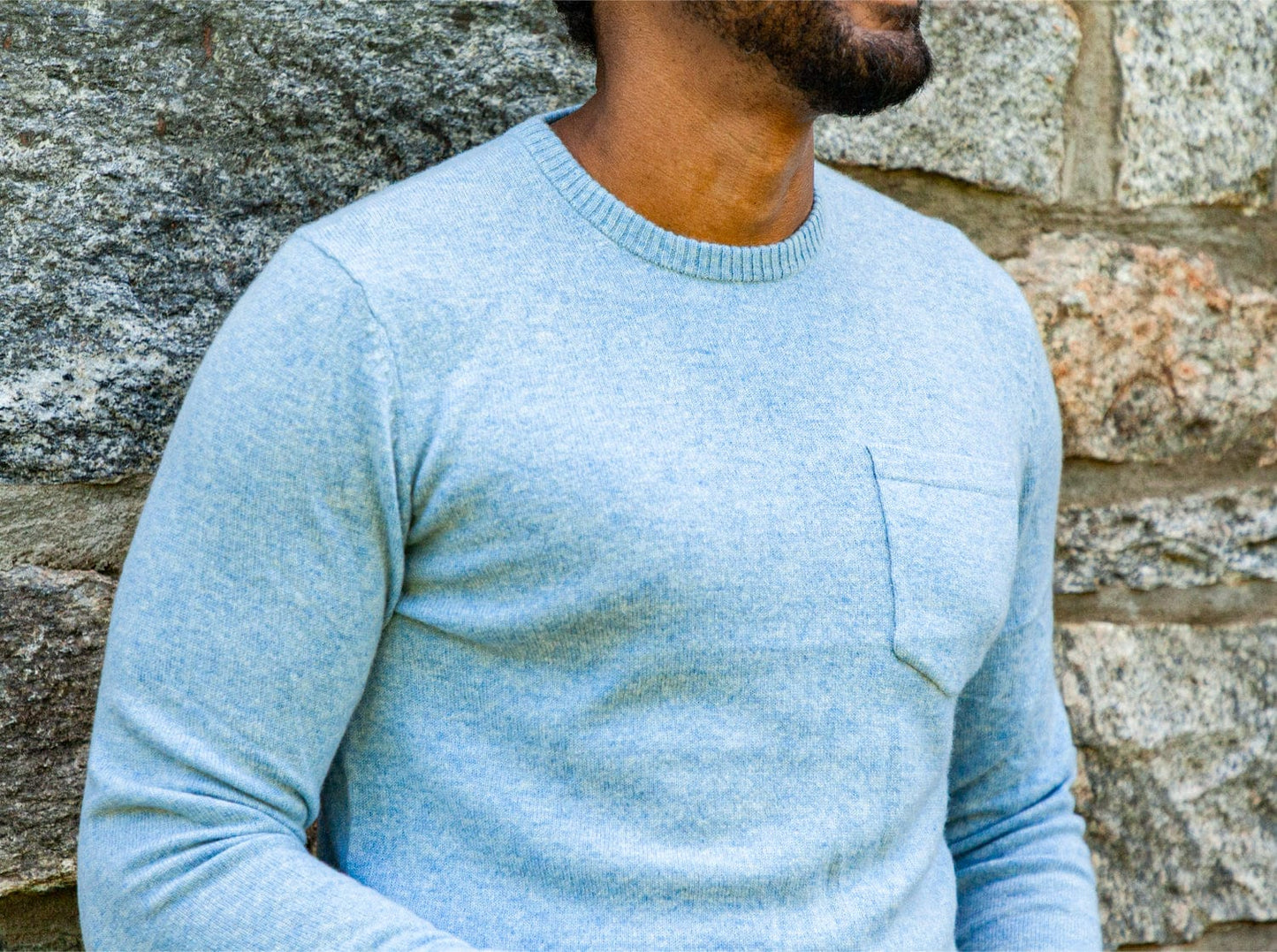 Legacy Cashmere Pocket Crew - Rainey