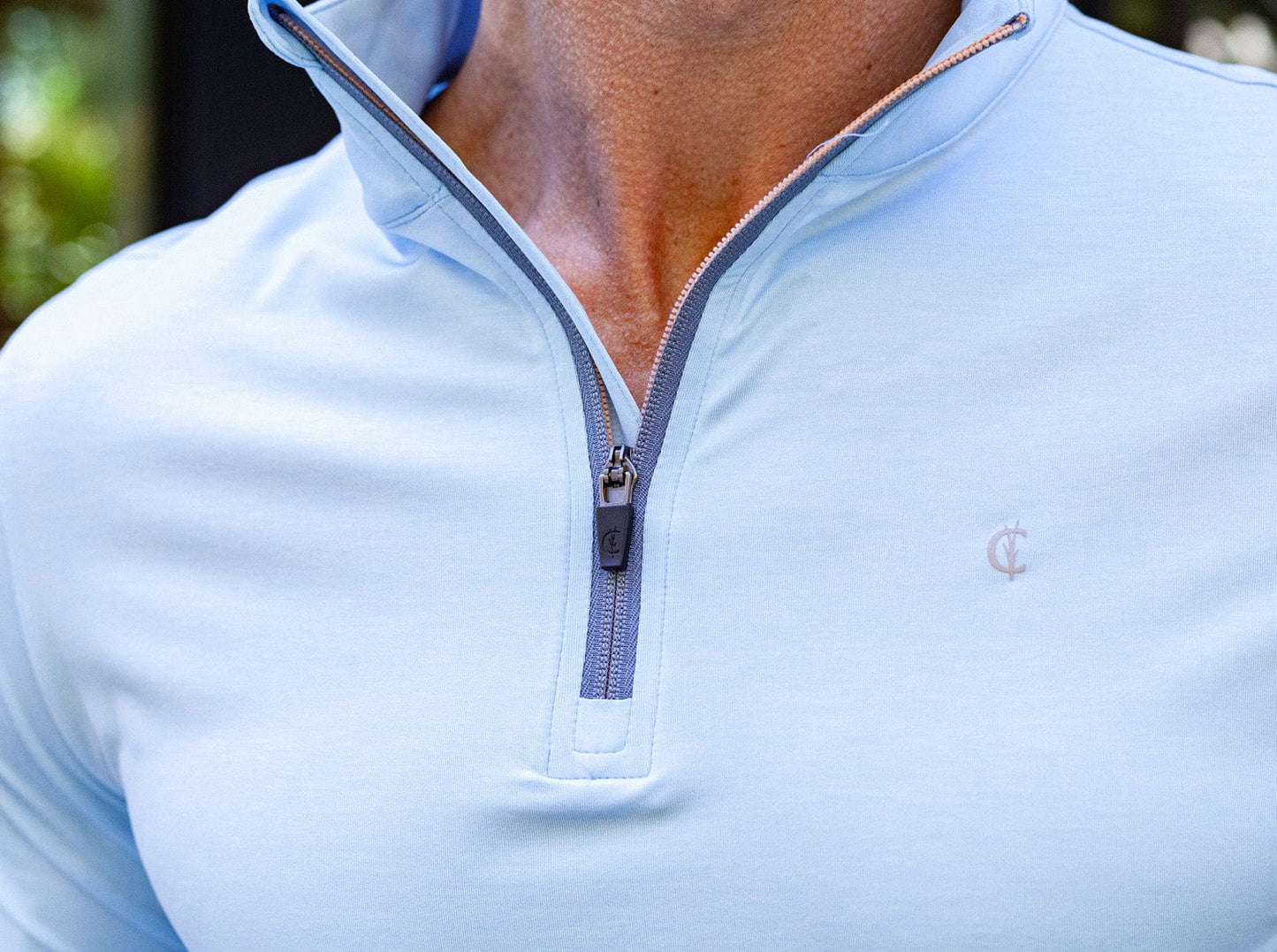 Feather Performance Pullover - Heather Blue