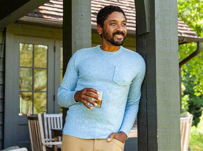 Legacy Cashmere Pocket Crew - Rainey
