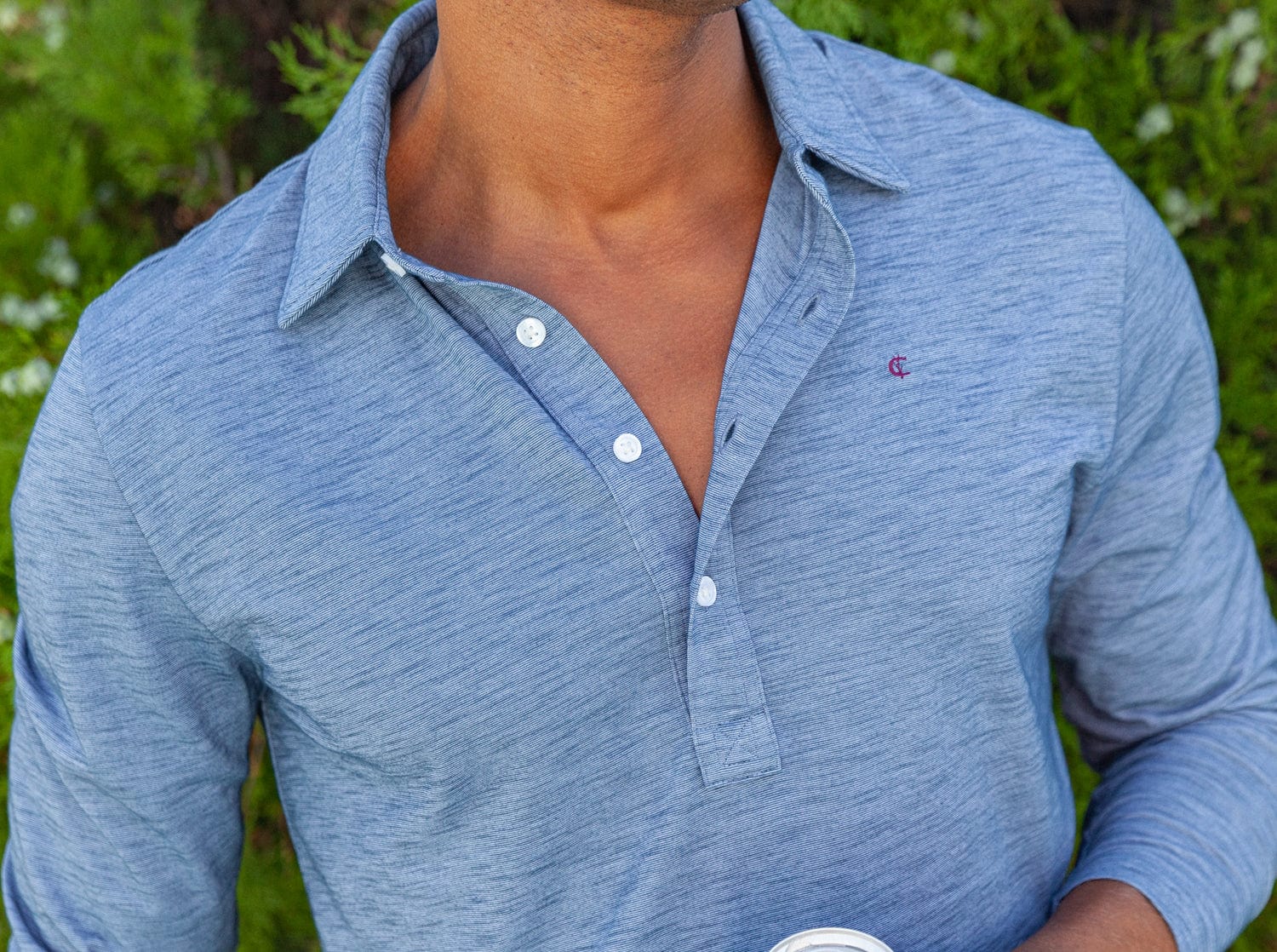 brrr° Long Sleeve Range Polo - Riviera