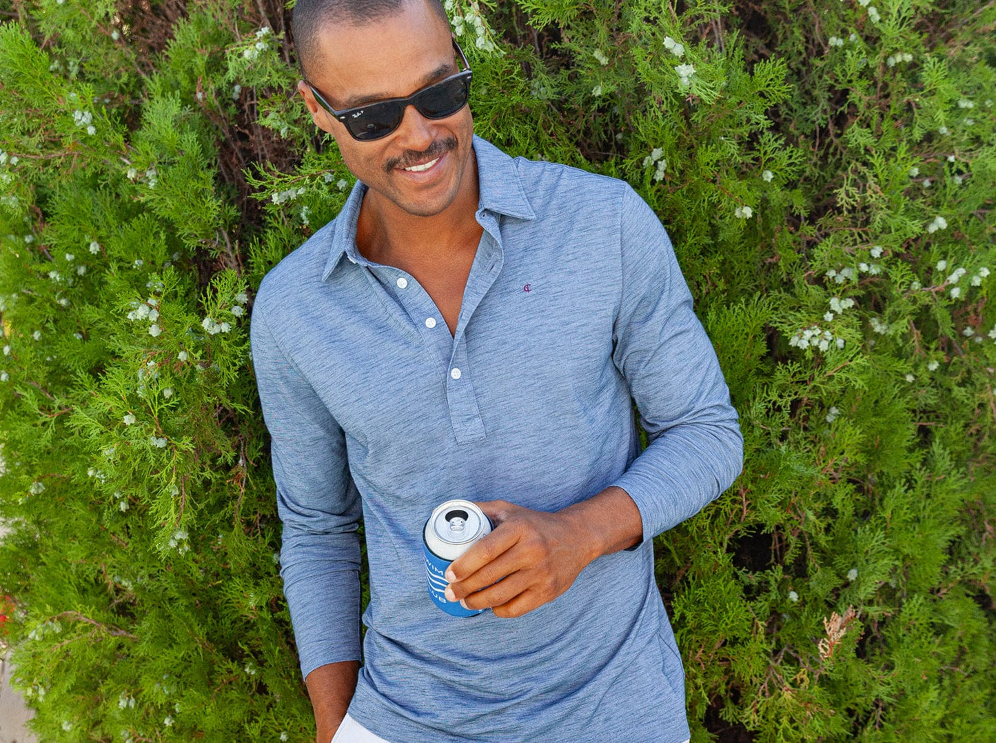 brrr° Long Sleeve Range Polo - Riviera