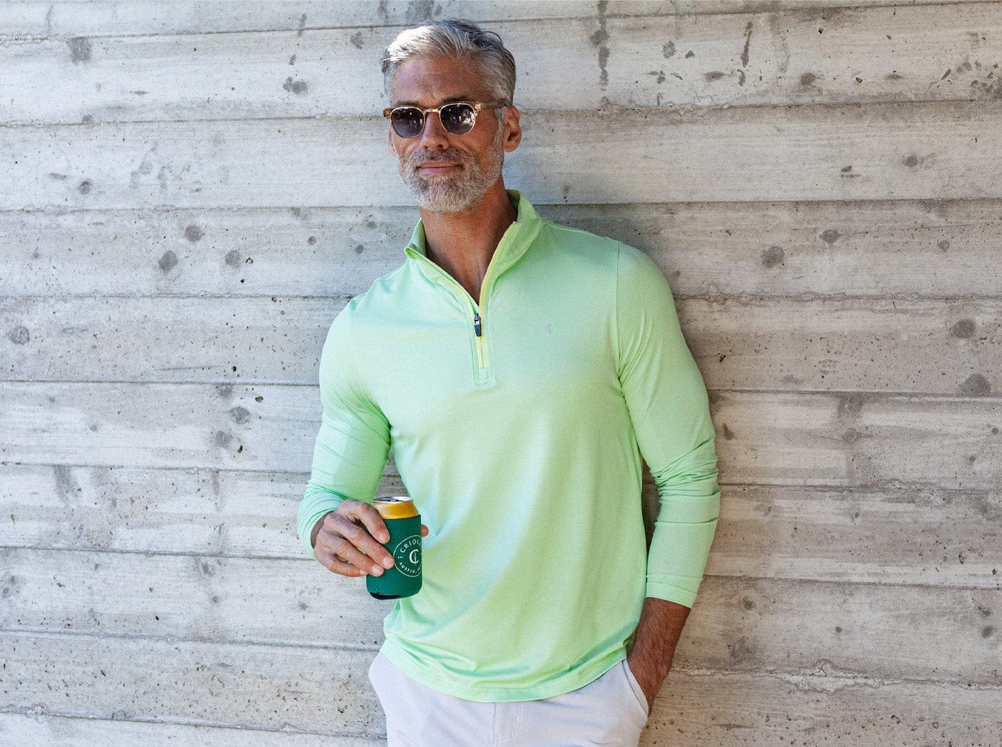 Feather Performance Pullover - Lime