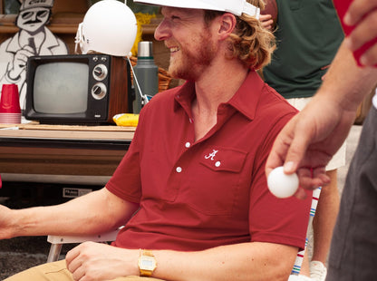 Alabama - Coach's Performance Players Shirt - A - Crimson