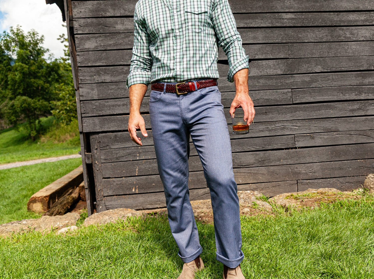 Comfort Canvas Pant - Faded Navy