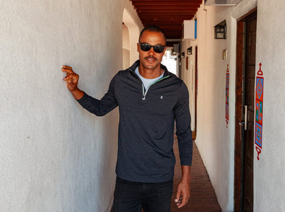 Feather Performance Pullover - Heather Black