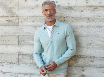 Collared Sweatshirt - Heather Sage