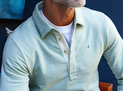 Collared Sweatshirt - Heather Sage