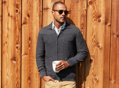 Western Sweater Jacket - Heather Charcoal