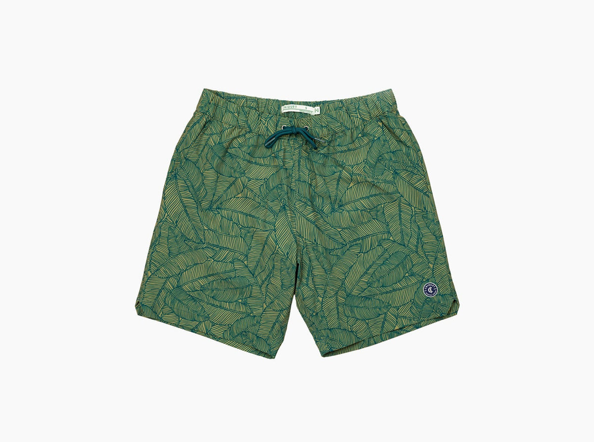 Swim Trunk Tropical Palm Print
