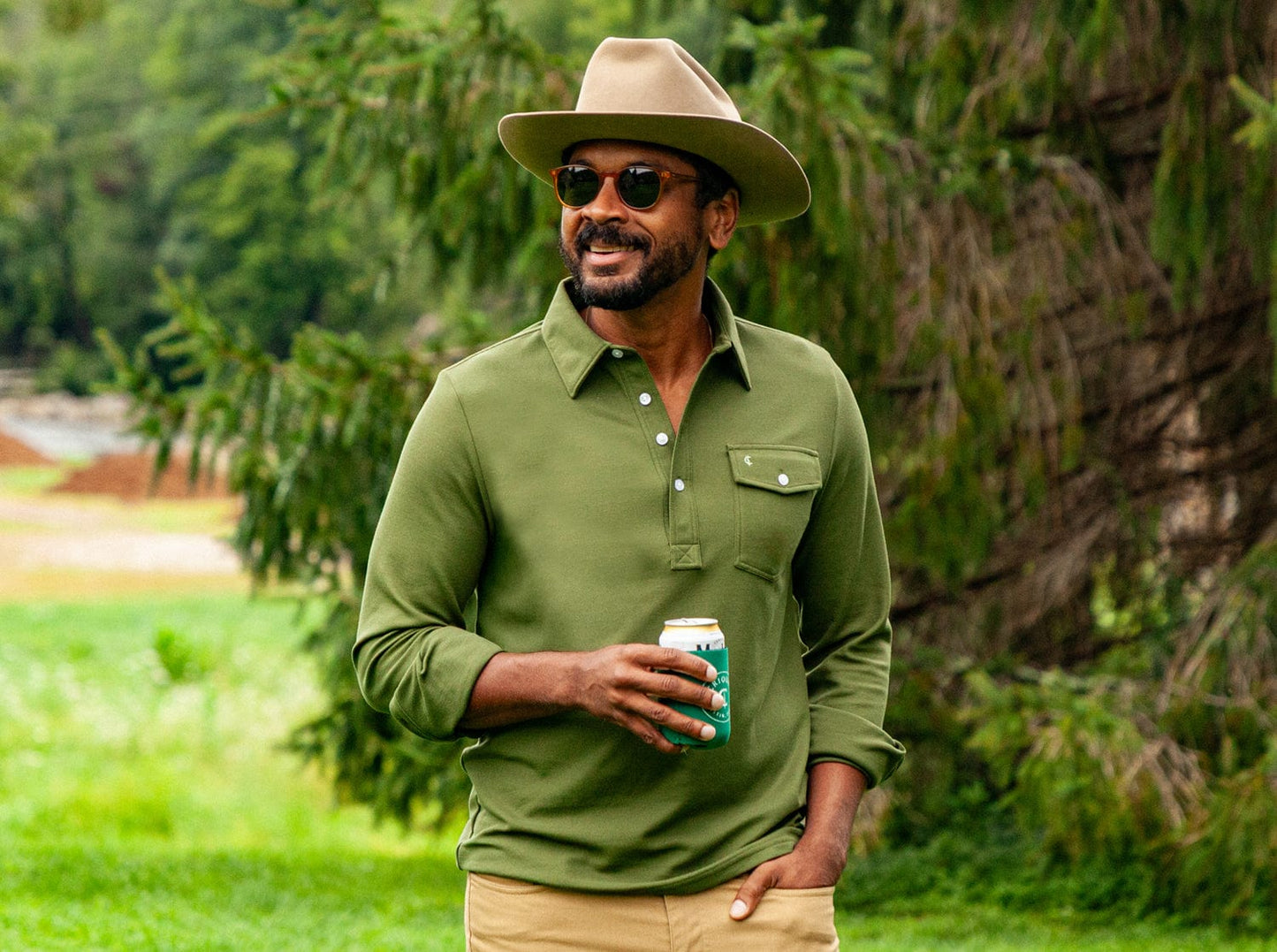 Long Sleeve Players Shirt - Rolling Green