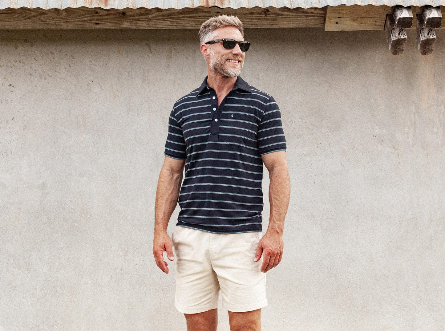 Performance Players Shirt - Cassidy Stripe - Black