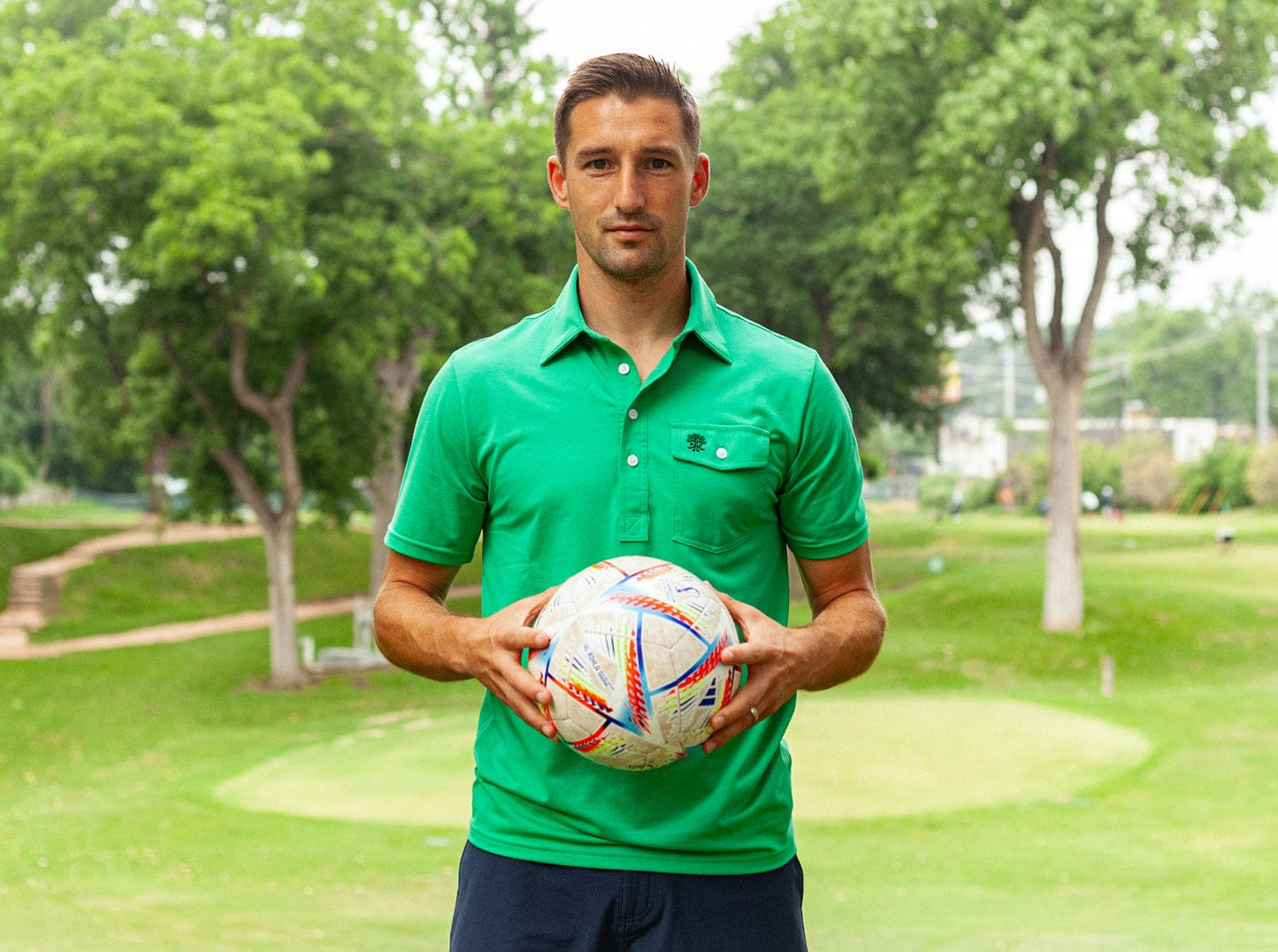 AUSTIN FC - Coaches Players Shirt - Tree - Golf Green