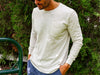 Cotton Slub Long Sleeve T-Shirt - Natural