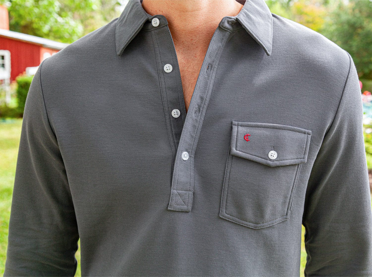 Long Sleeve Players Shirt - Blue Steel