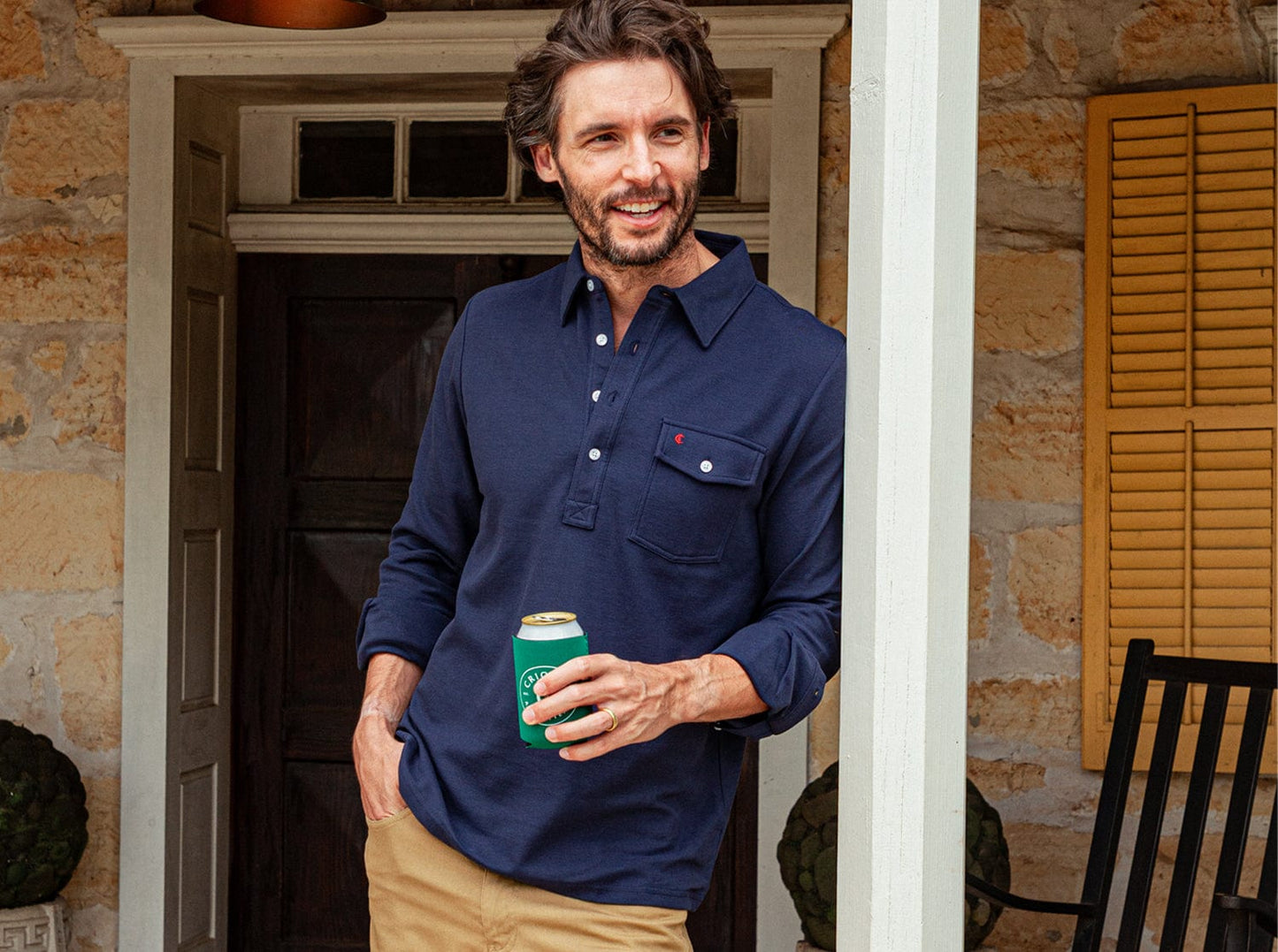 Long Sleeve Players Shirt - Peacoat