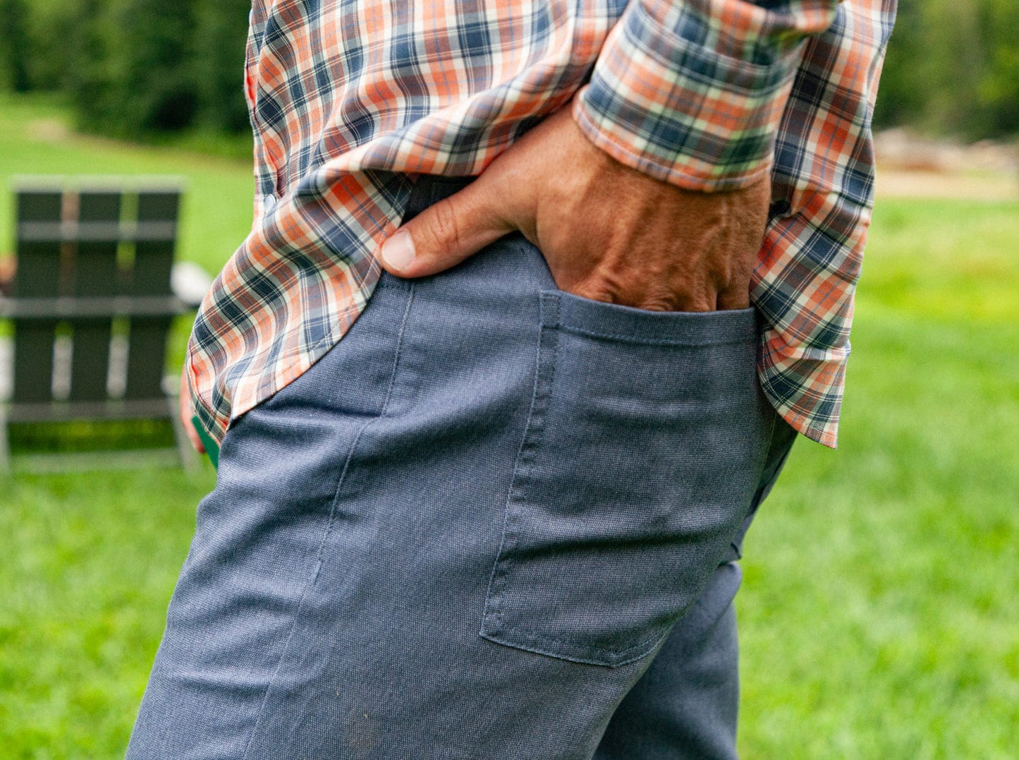 Comfort Canvas Pant - Faded Navy