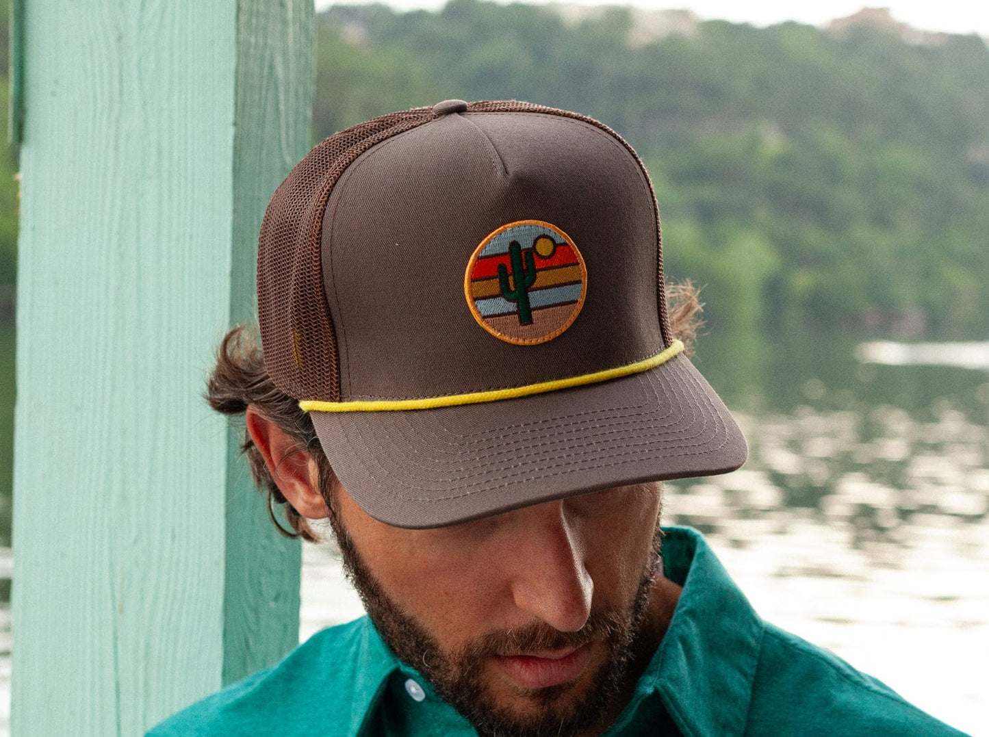 Classic Trucker Hat - Cactus Patch - Brown