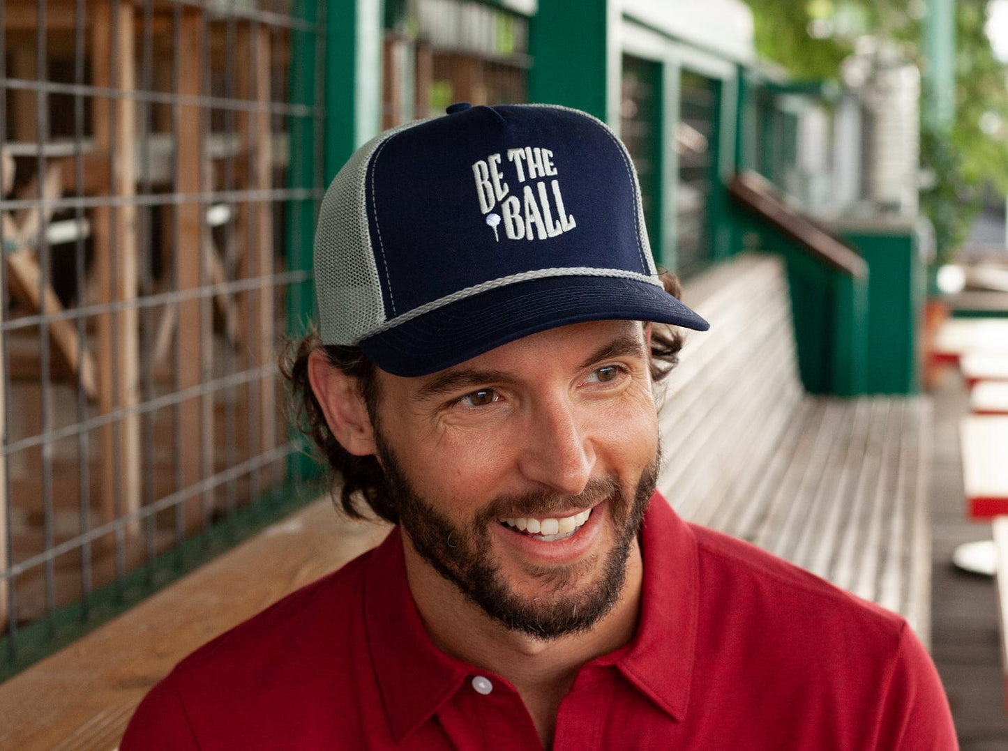 Classic Trucker Hat - Be The Ball - Navy