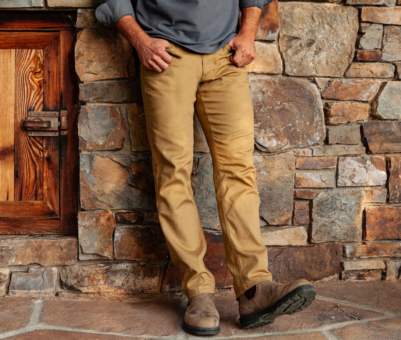 Comfort Canvas Pant - Camel
