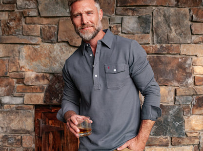 Long Sleeve Players Shirt - Blue Steel