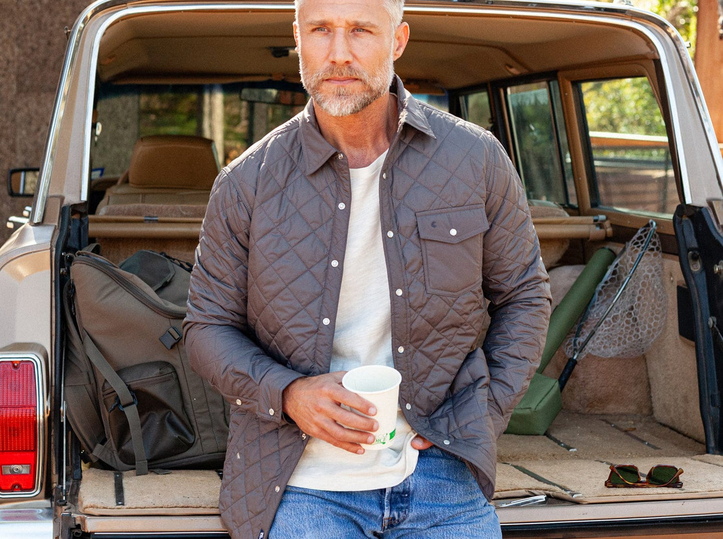 Quilted Shacket - Eiffel Tower