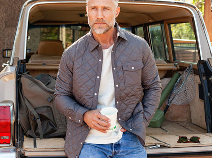 Quilted Shacket - Eiffel Tower