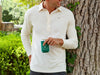 brrr° Long Sleeve Range Polo - Natural