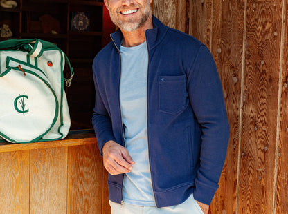 Courtside Jacket - Navy