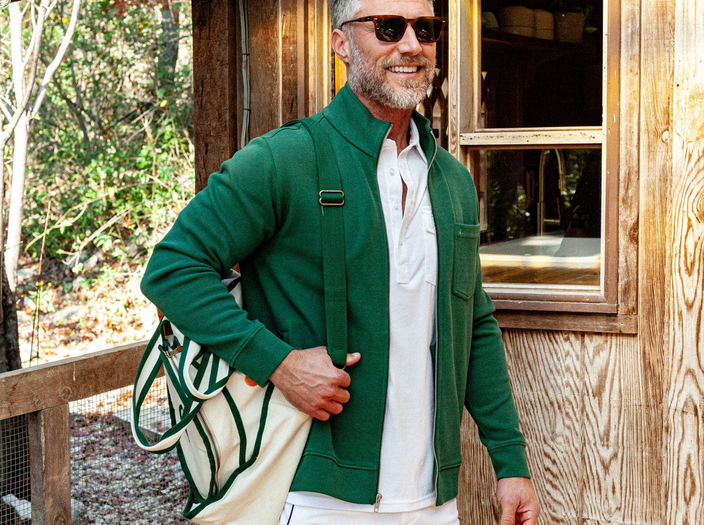 Courtside Jacket - Hunter Green