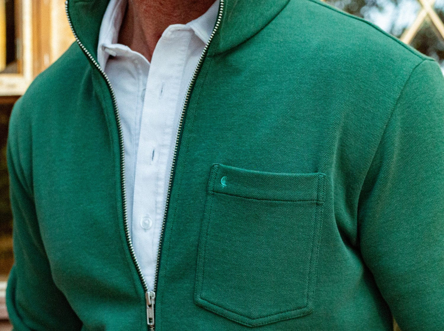 Courtside Jacket - Hunter Green