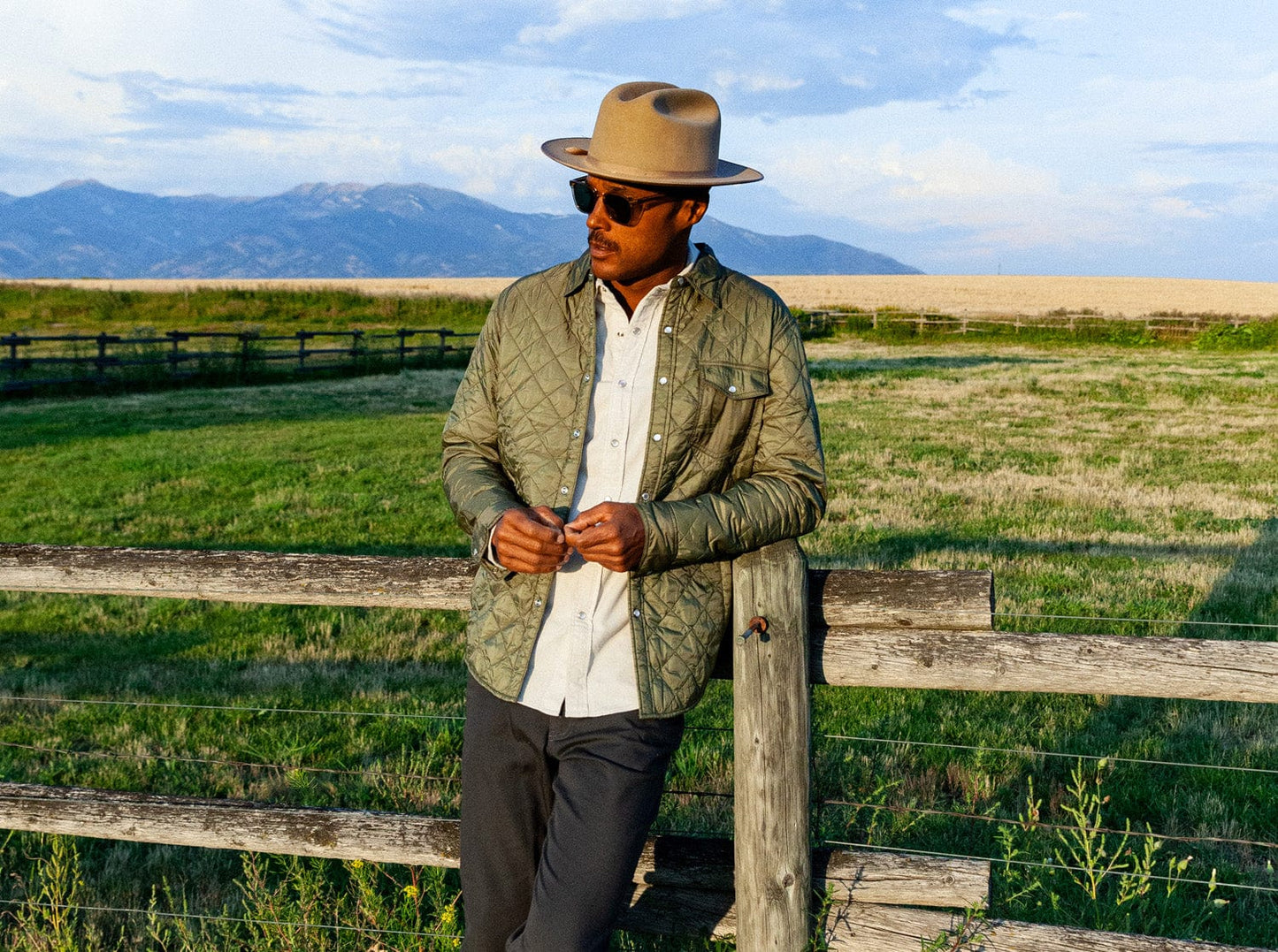 Quilted Shacket - Olive