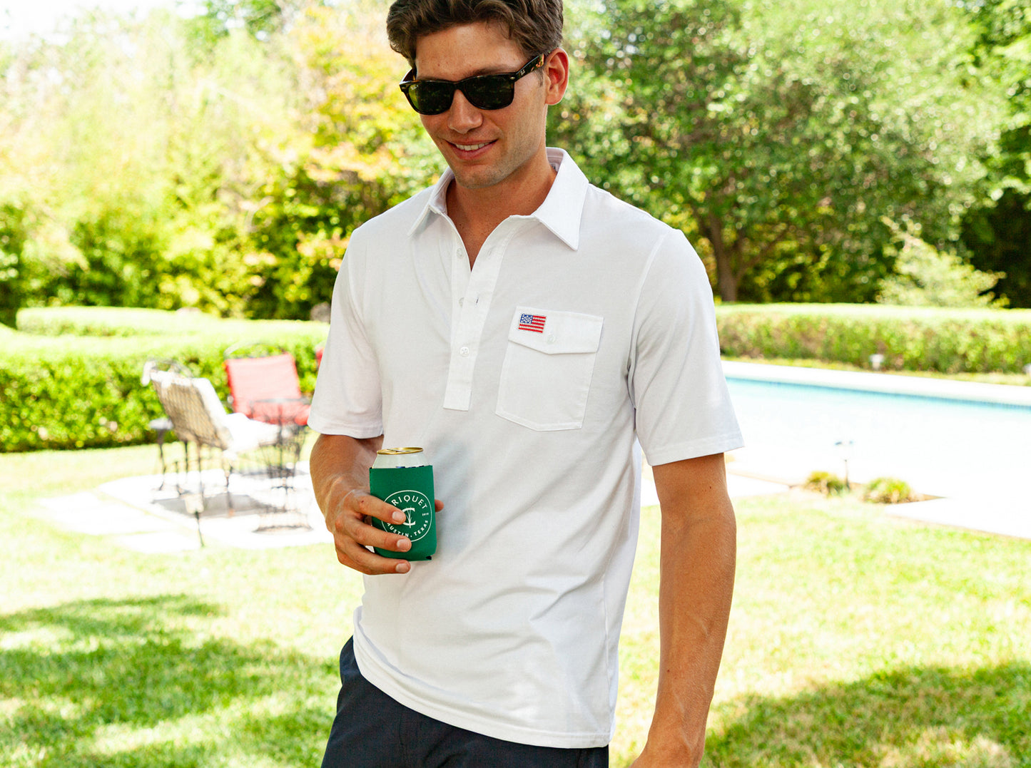 Limited Edition Players Shirt - American Flag - Bright White