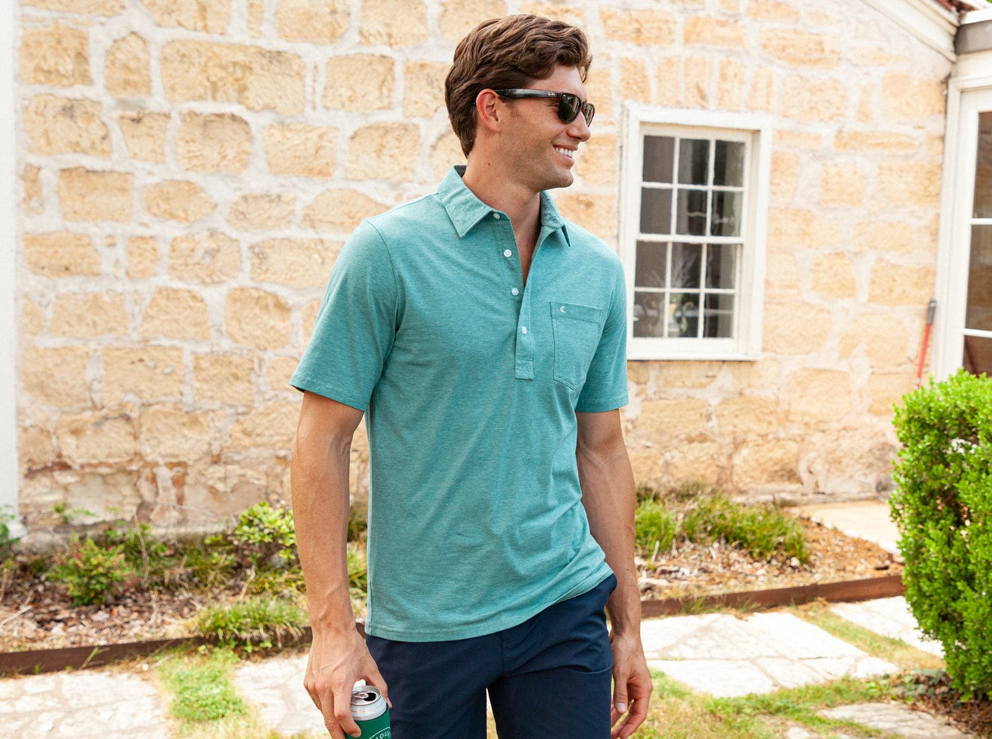 Top-Shelf Players Shirt - Bluegrass Microstripe