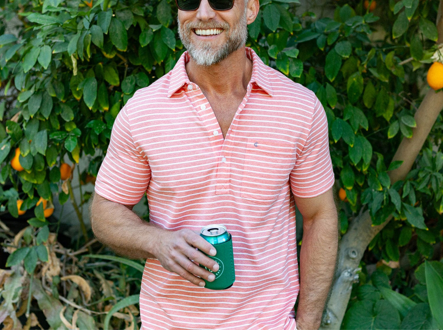 Easy Knit Players Shirt - Heather Coral