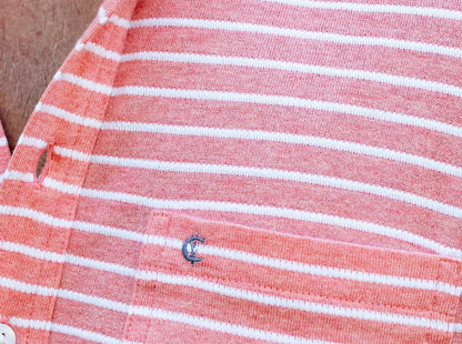 Easy Knit Players Shirt - Heather Coral