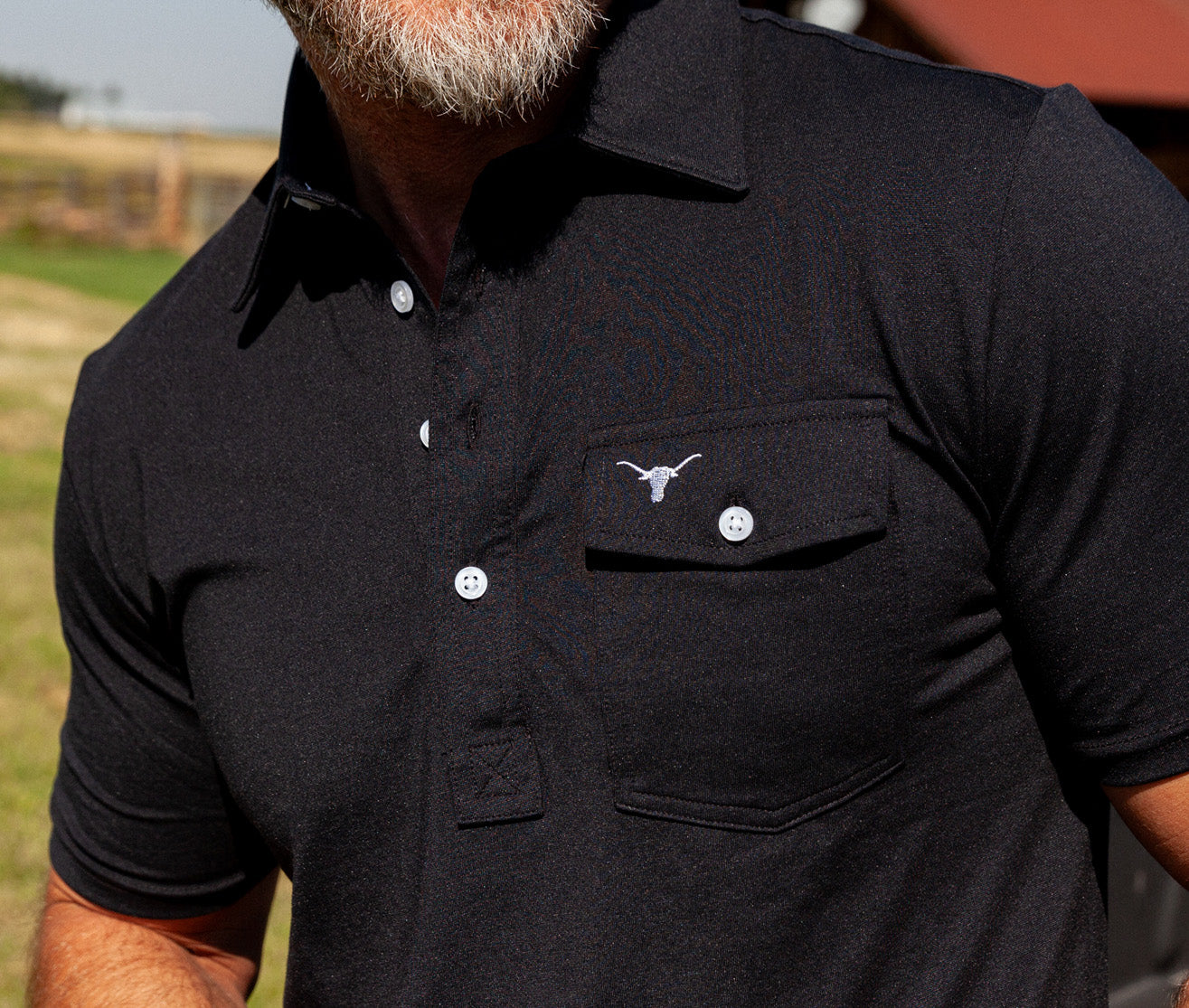 Texas - Coach's Performance Players Shirt - Longhorn - Black - Secondary