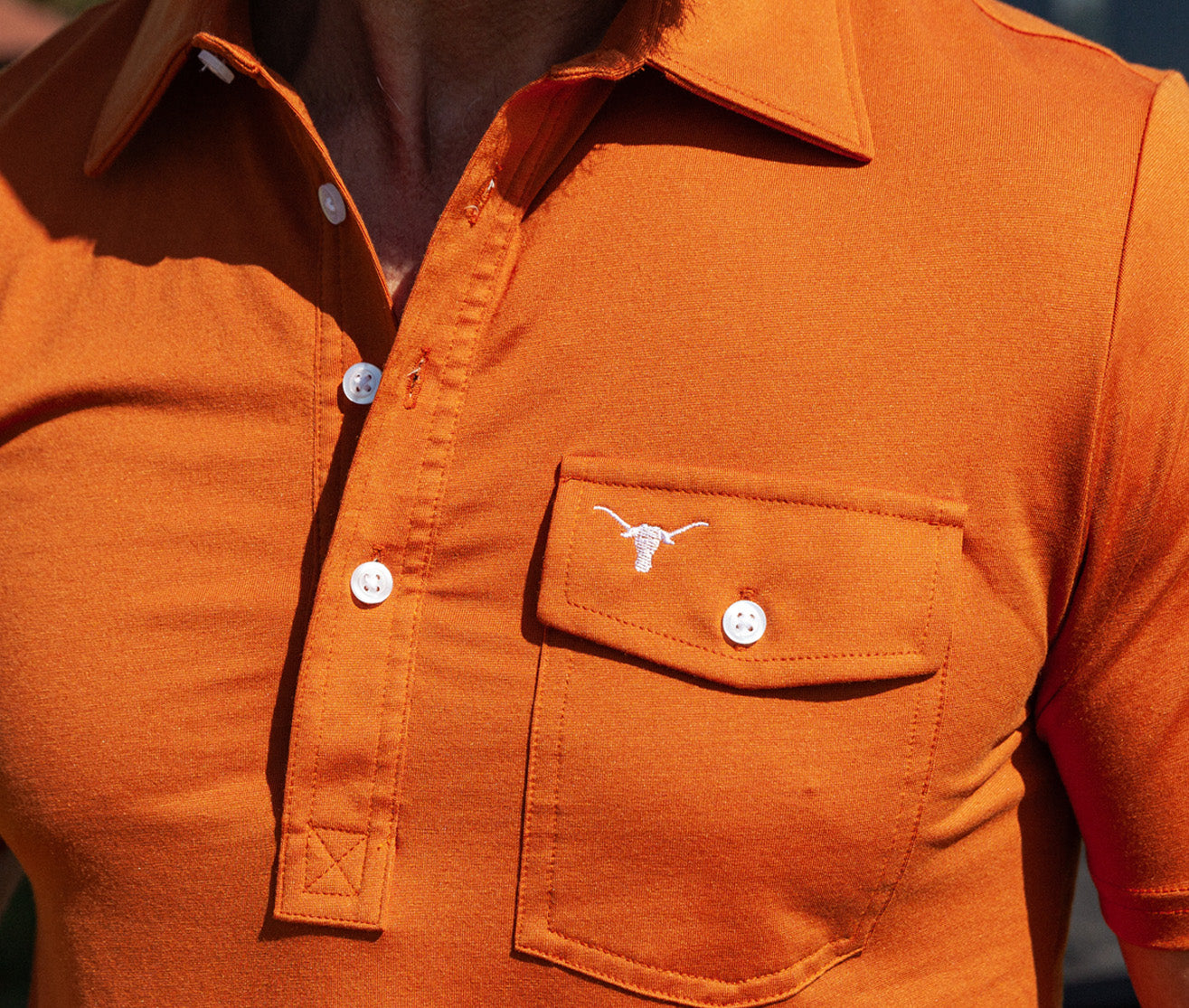 Texas - Coach's Performance Players Shirt - Longhorn - Burnt Orange - Secondary