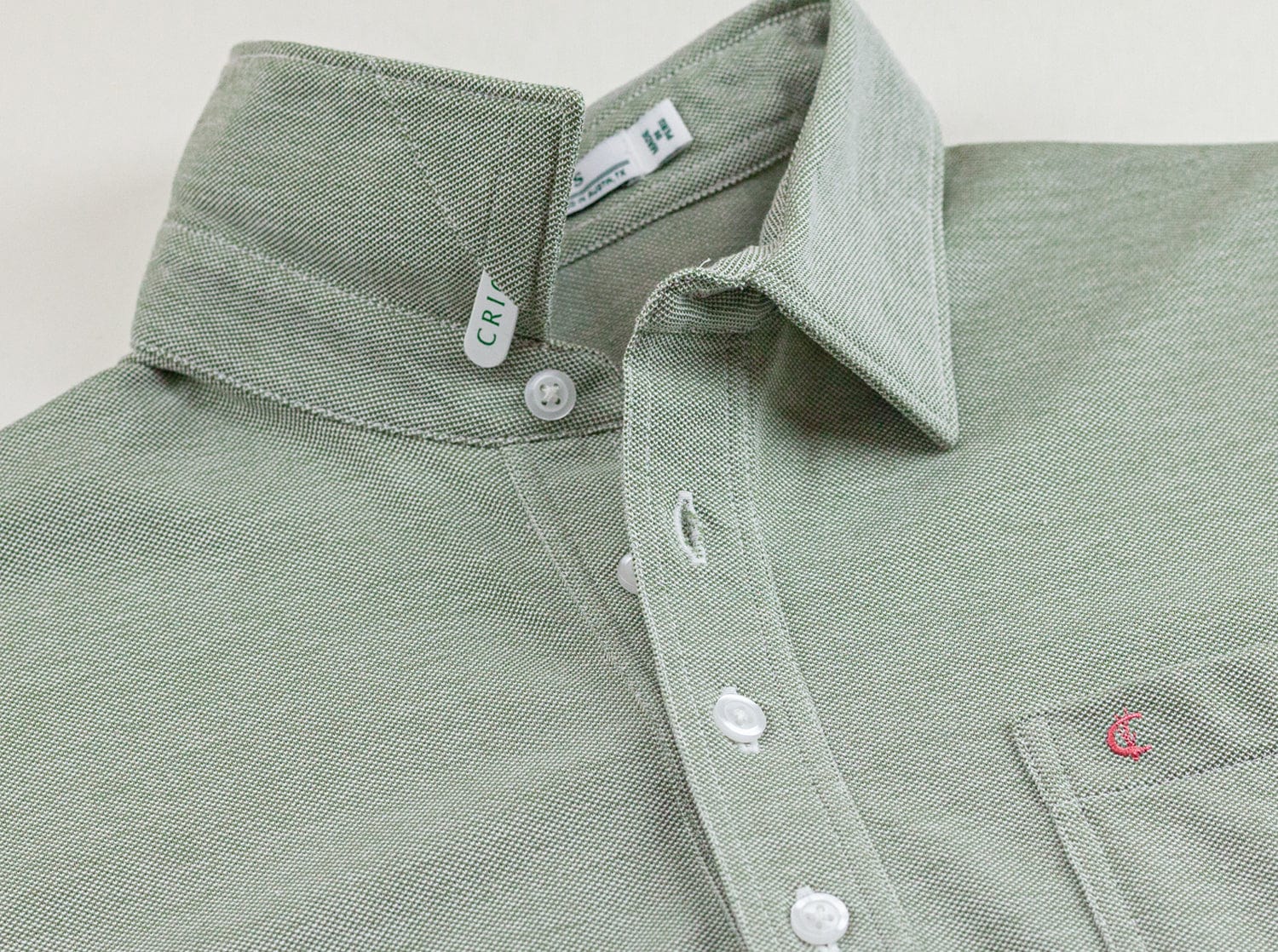 Oxford Pique Players Shirt - Olive