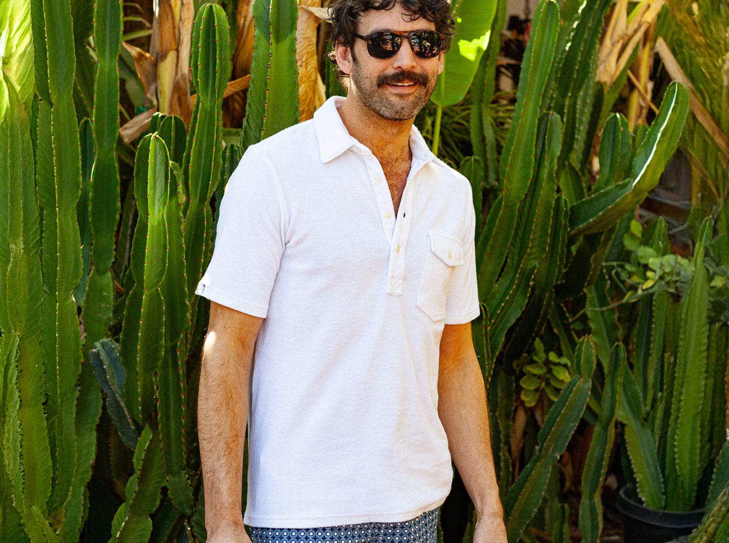 Terrycloth Players Shirt - White Lotus