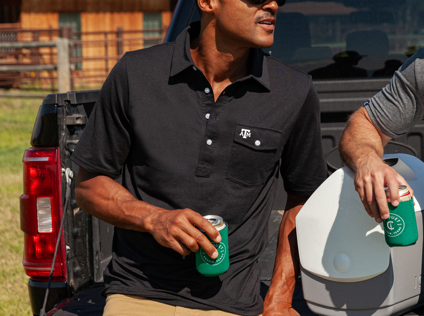 Texas A&M - Coach's Players Shirt - A&M Mark - Black