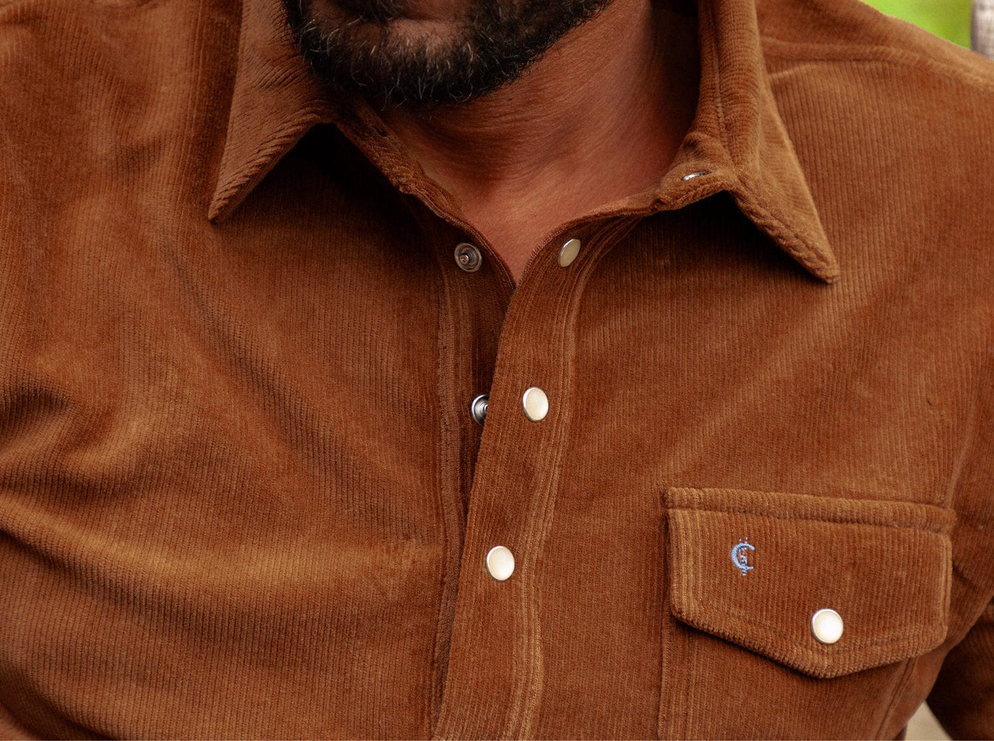 Velour Long Sleeve Players Shirt - Toffee