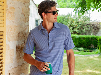 Performance Players Shirt - Farrell Stripe - Blue