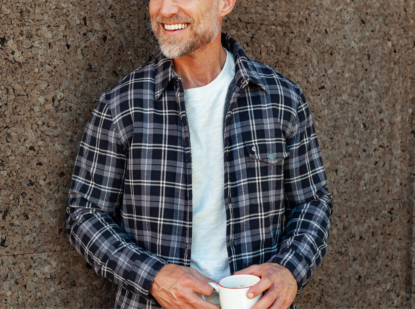 Sherpa Shacket - Black Plaid