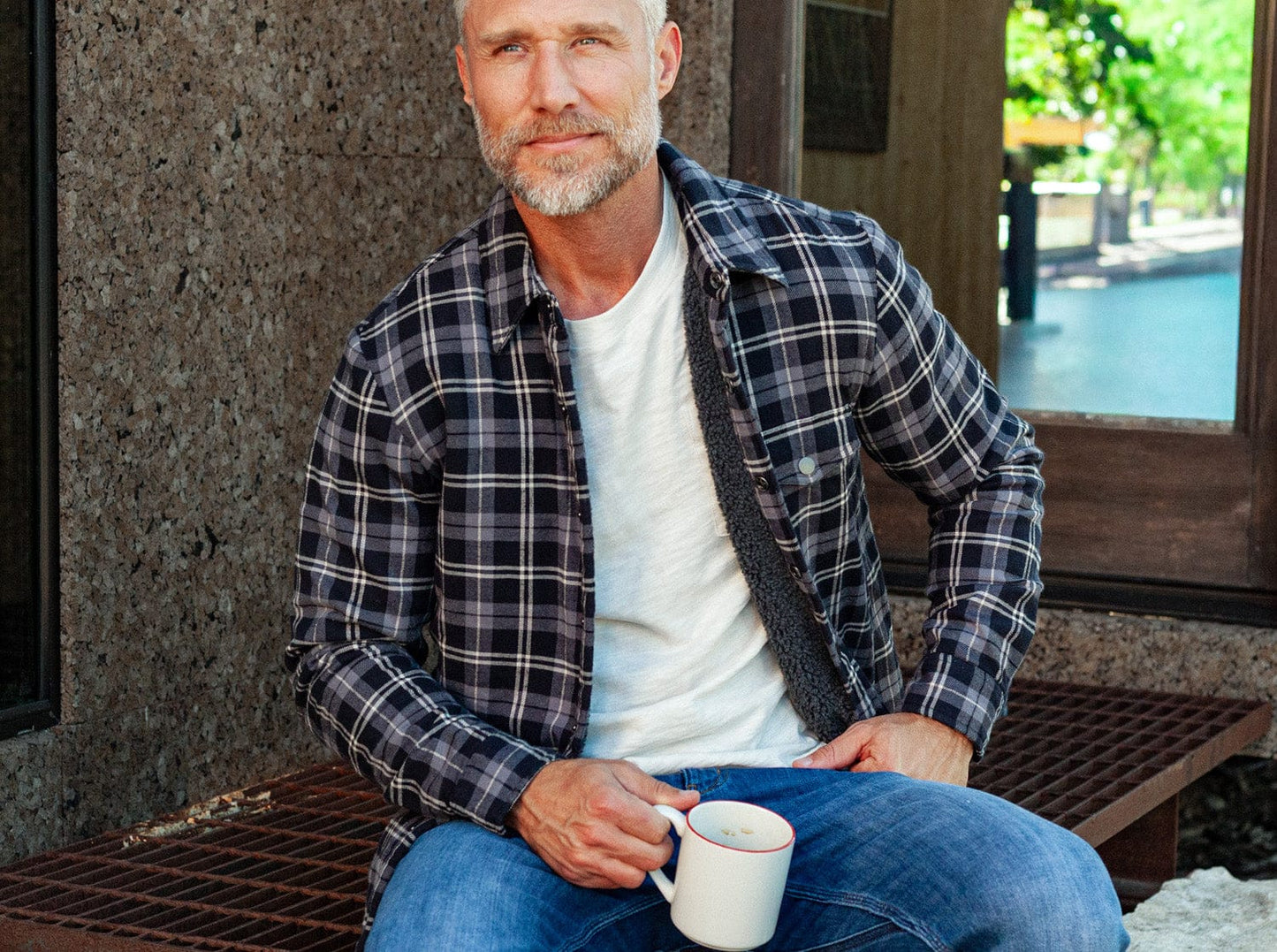 Sherpa Shacket - Black Plaid