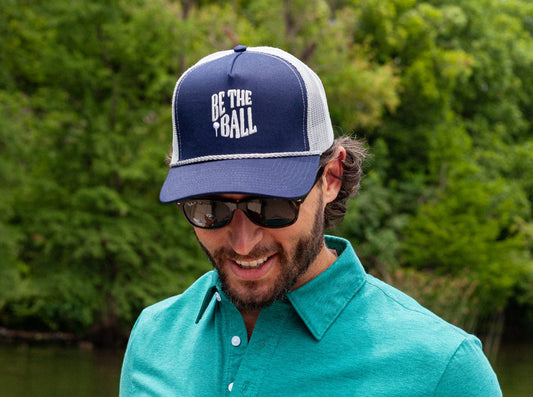 Classic Trucker Hat - Be The Ball - Navy