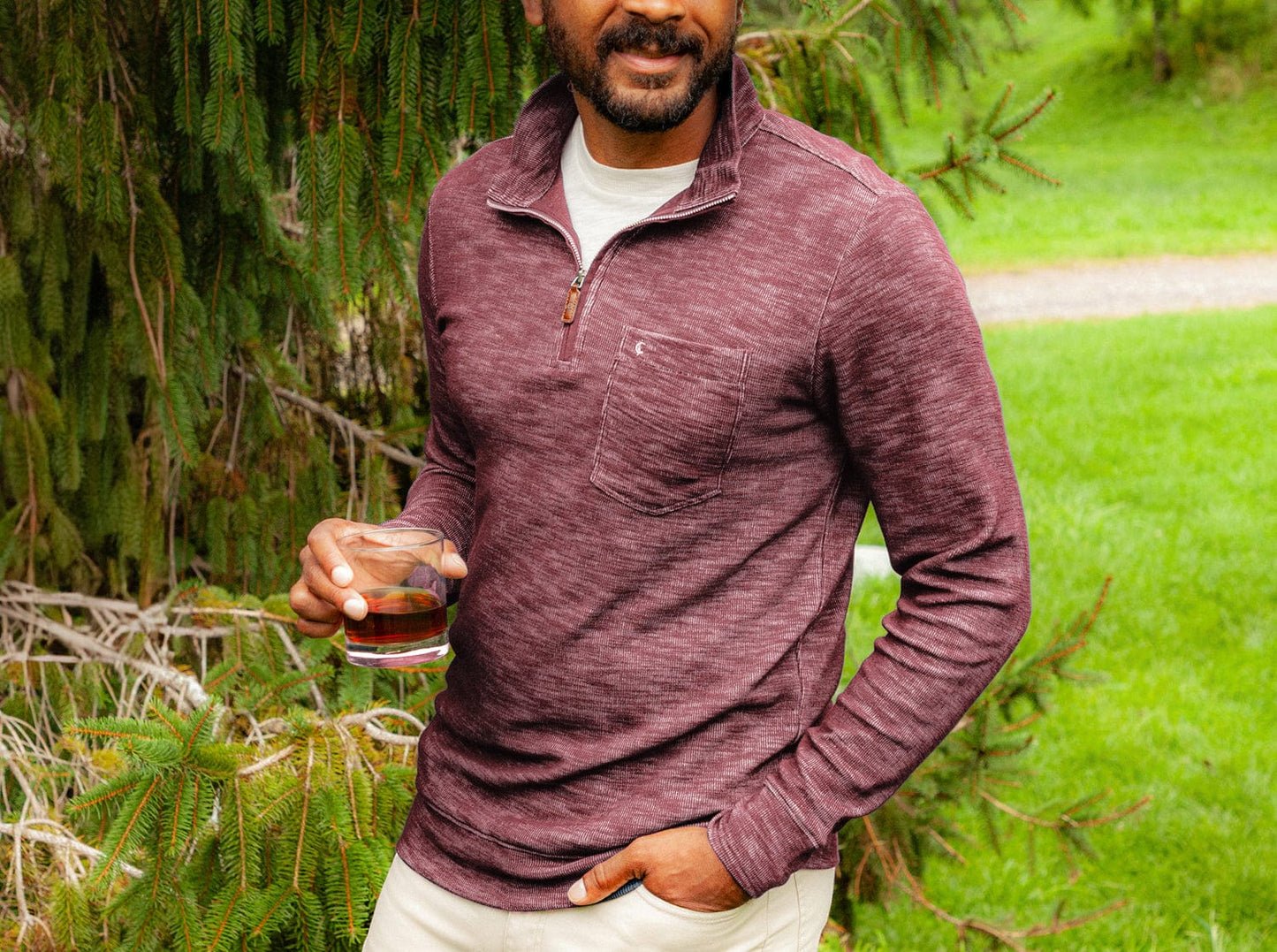 Crossroads Pullover - Mahogany
