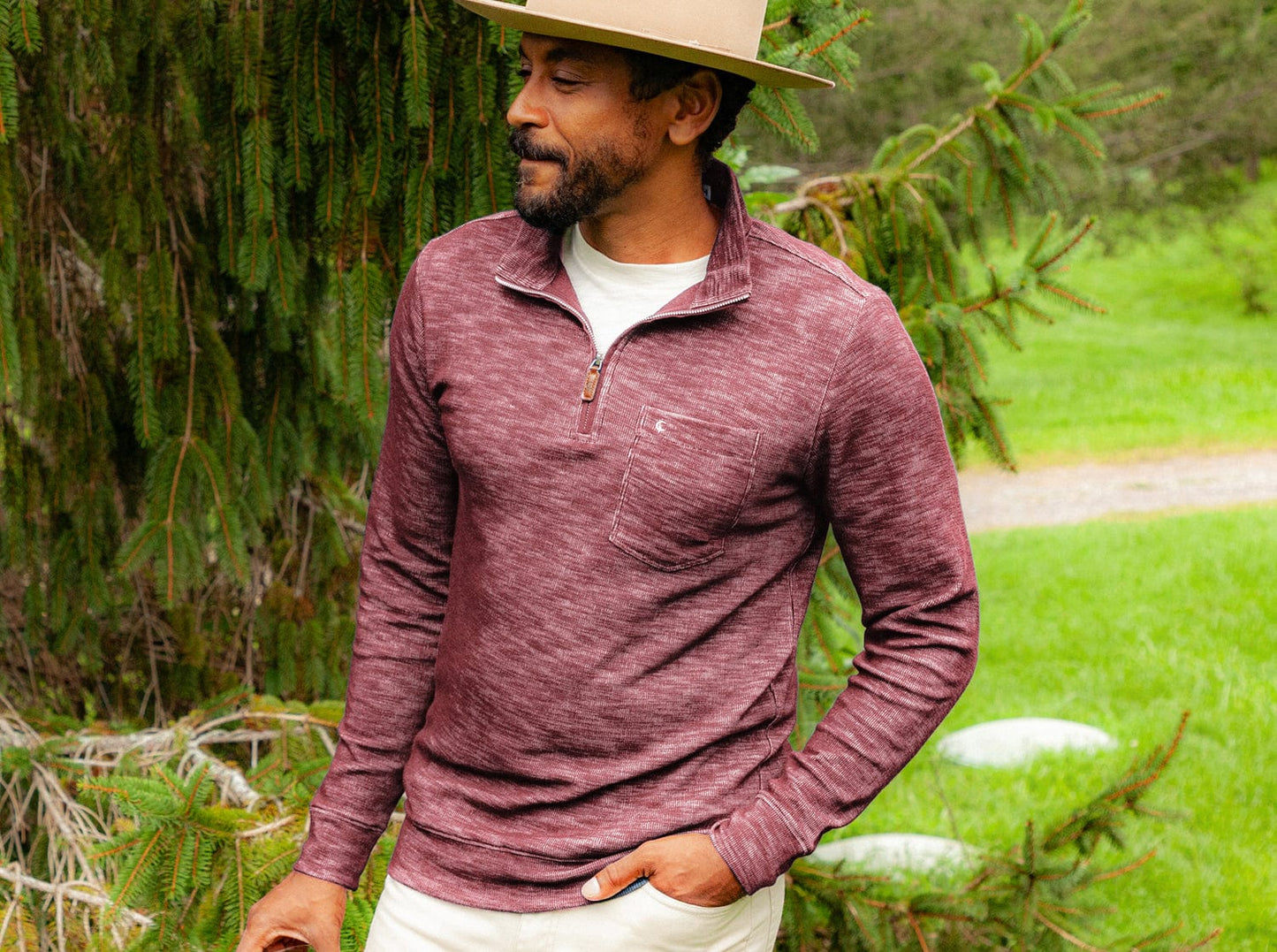 Crossroads Pullover - Mahogany