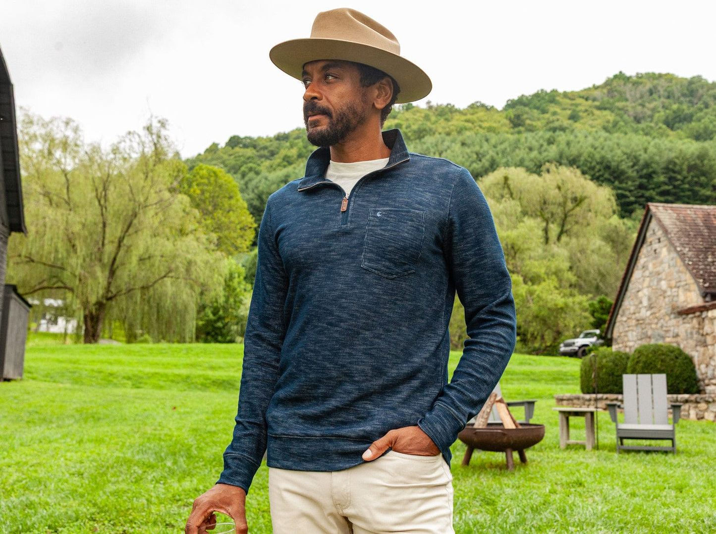 Crossroads Pullover - Moody Blue