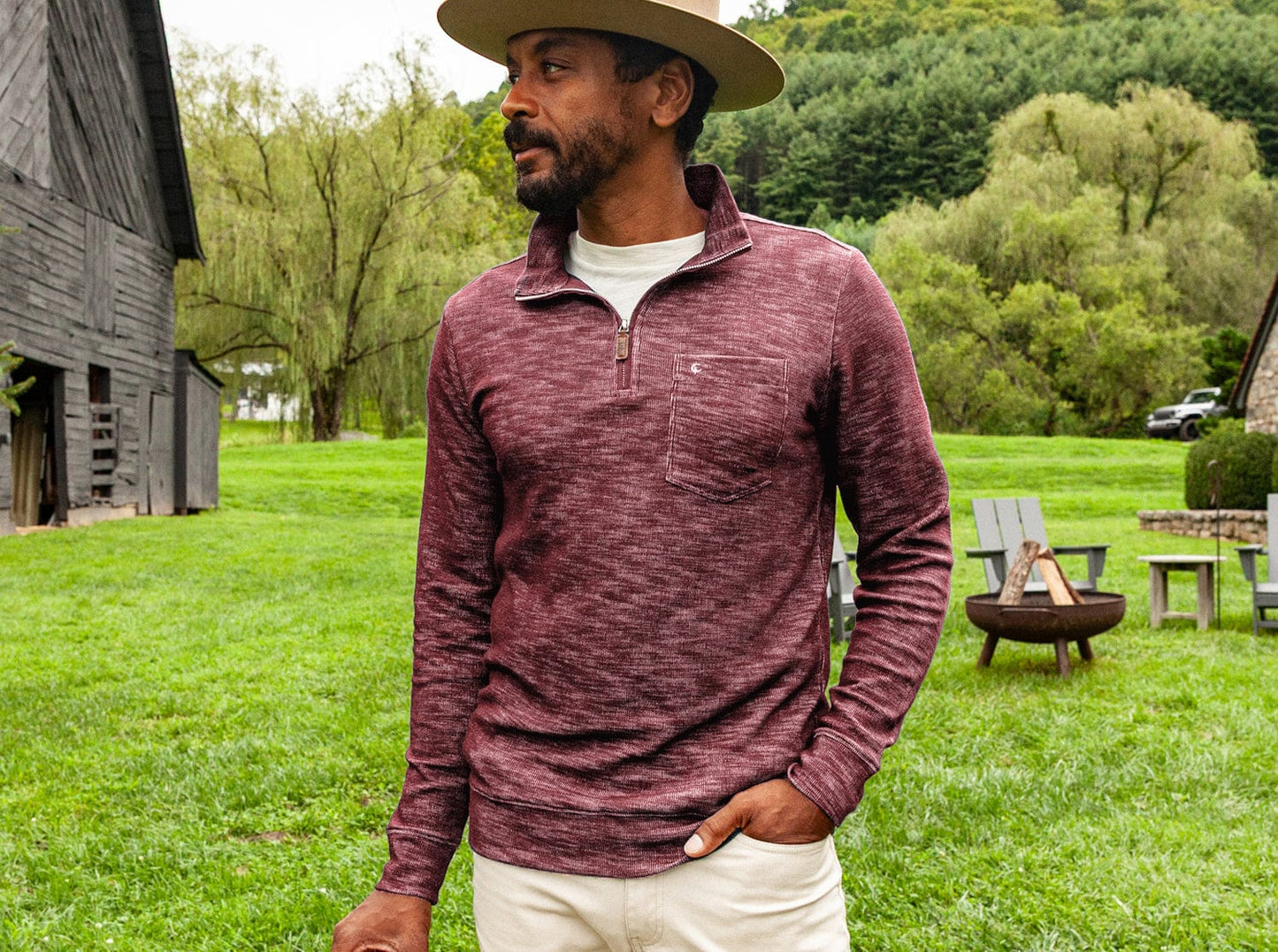 Crossroads Pullover - Mahogany