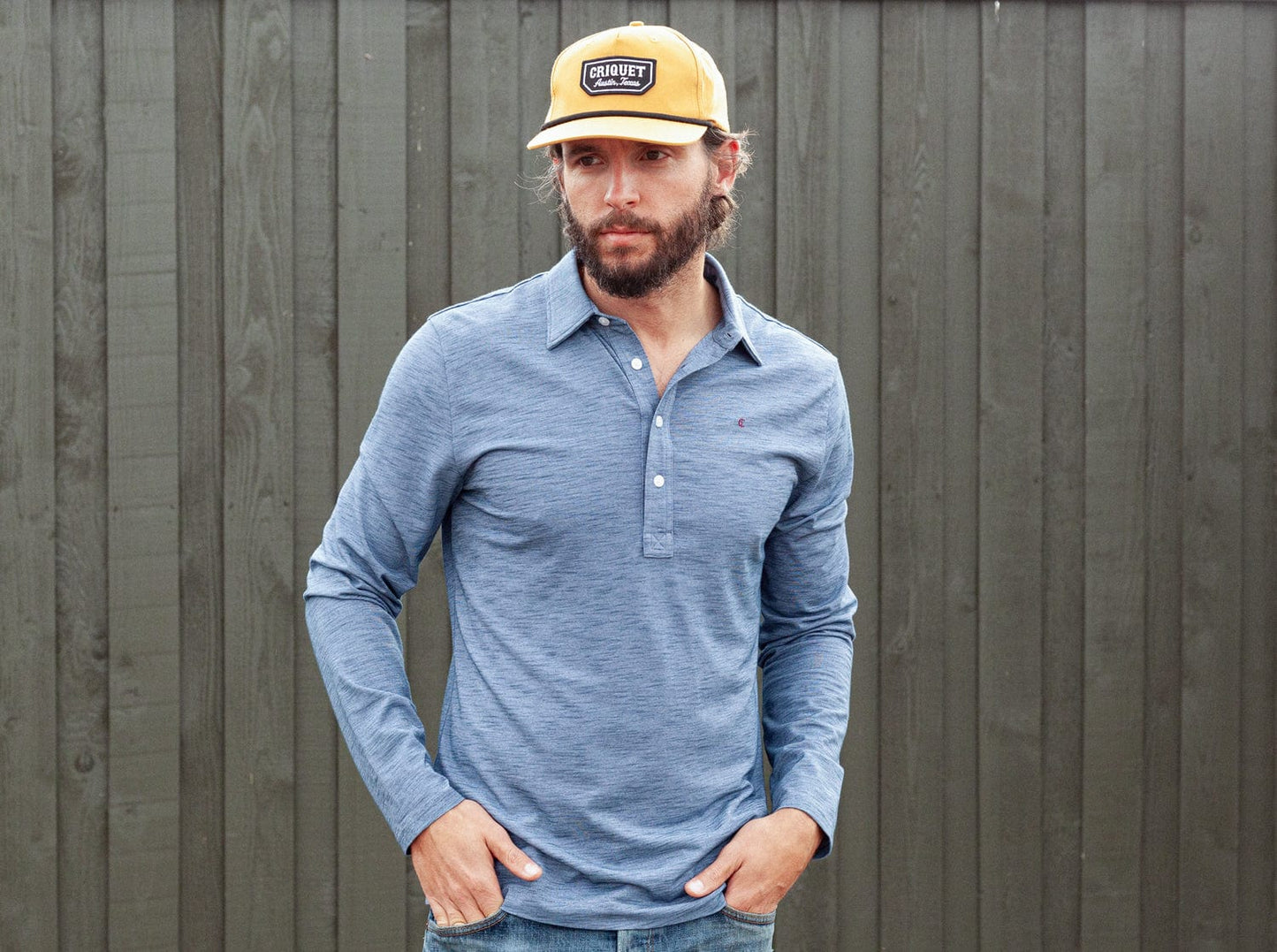 brrr° Long Sleeve Range Polo - Riviera